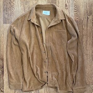 Common Market corduroy button up